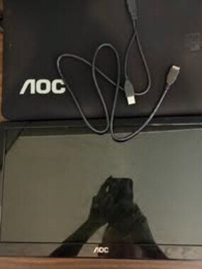 AOC USB 3.0 and 2.0 Powered Monitor 15.6” 156LM00005 Black